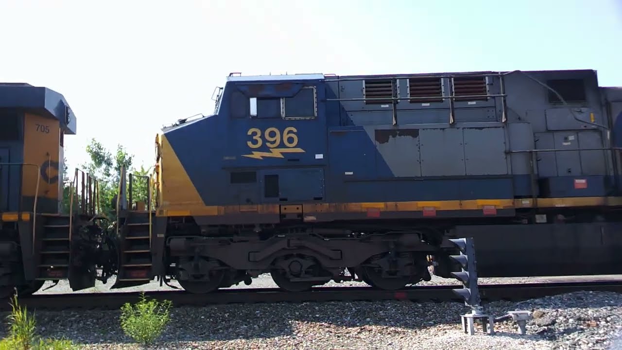 7/22/23 Fostoria, OH; CSX YN2 396 turns north