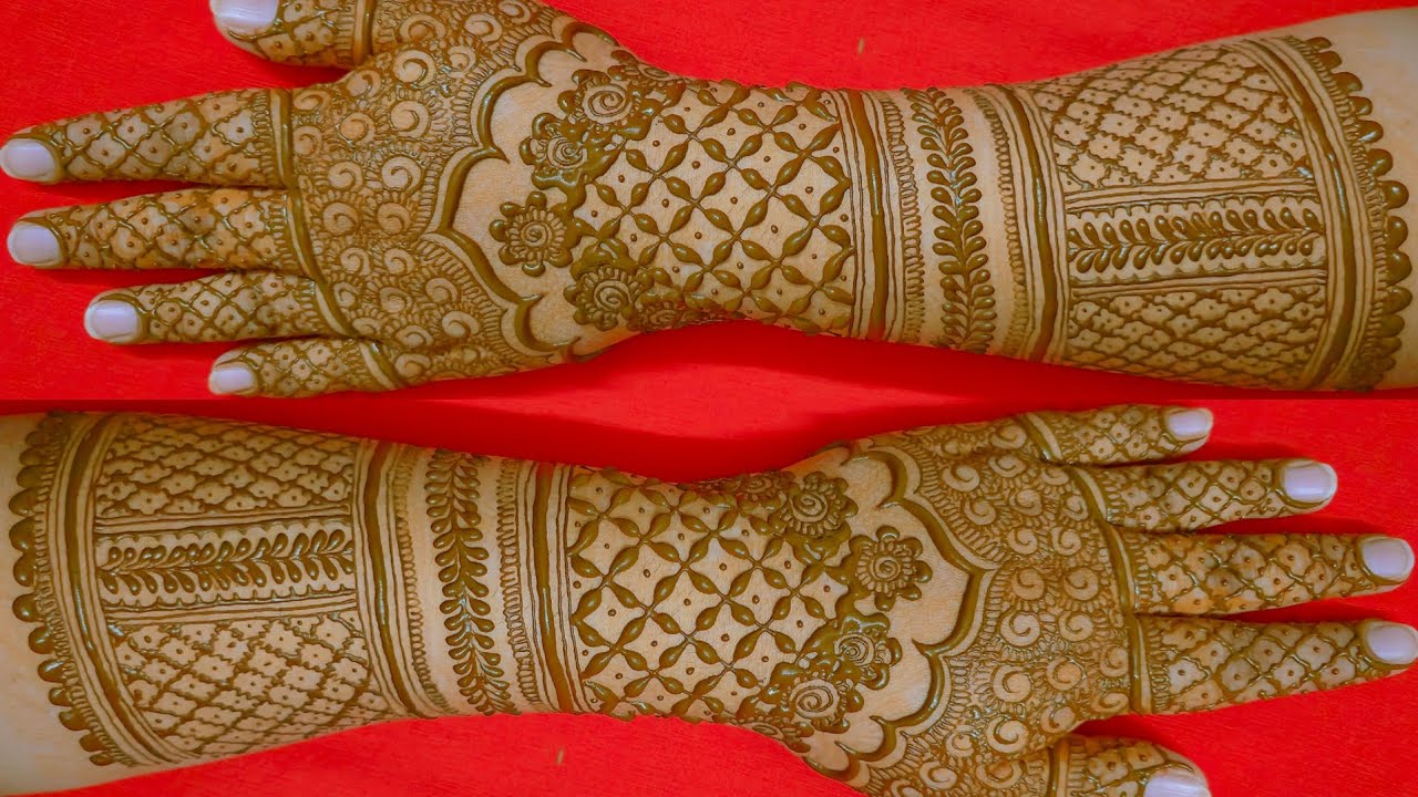 EASY DULHAN MEHENDI DESIGNS FOR FULL HANDS | WEDDING MEHNDI DESIGNS | BRIDAL HENNA MEHNDI DESIGNS