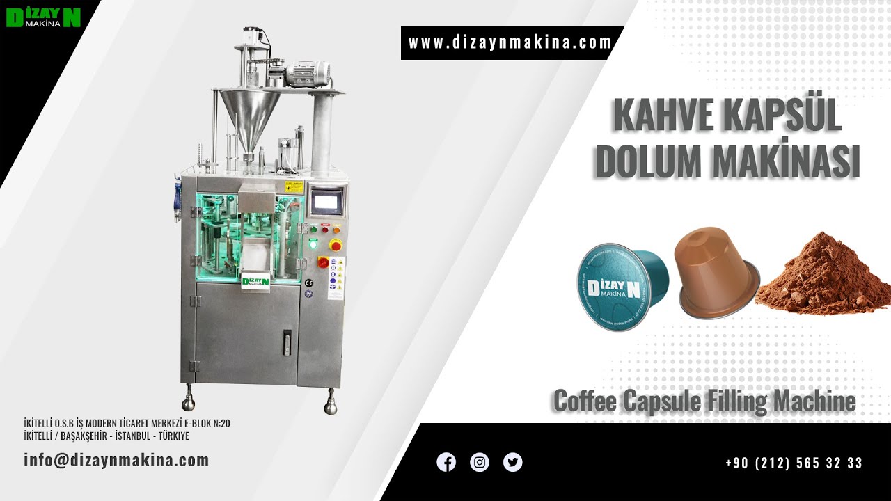 Kahve Kapsül Dolum Makinası - Coffee Capsule Filling Machine