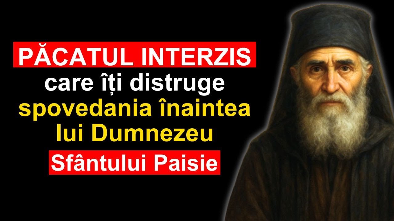 Dacă ASCUNZI acest PĂCAT, PIERZI IERTAREA veșnică | Avertismentul Sfântului Paisie