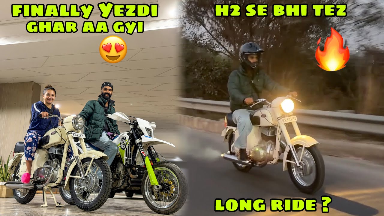 Finally apni Yezdi wapis aa gyi😍 Socha nhi tha Road pr sabke aise Reaction milenge😱 Sahiba hairaan😳