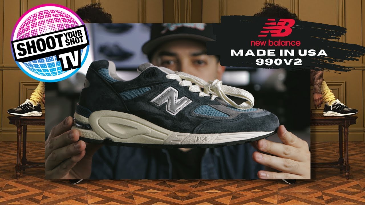 MADE IN USA NEW BALANCE X TEDDY SANTIS 990V2 NAVY UNBOXING REVIEW