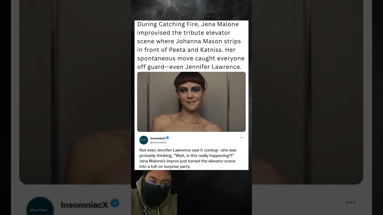 During Catching Fire, Jena Malone improvised the tribute elevator scene where Johanna Mason strips.