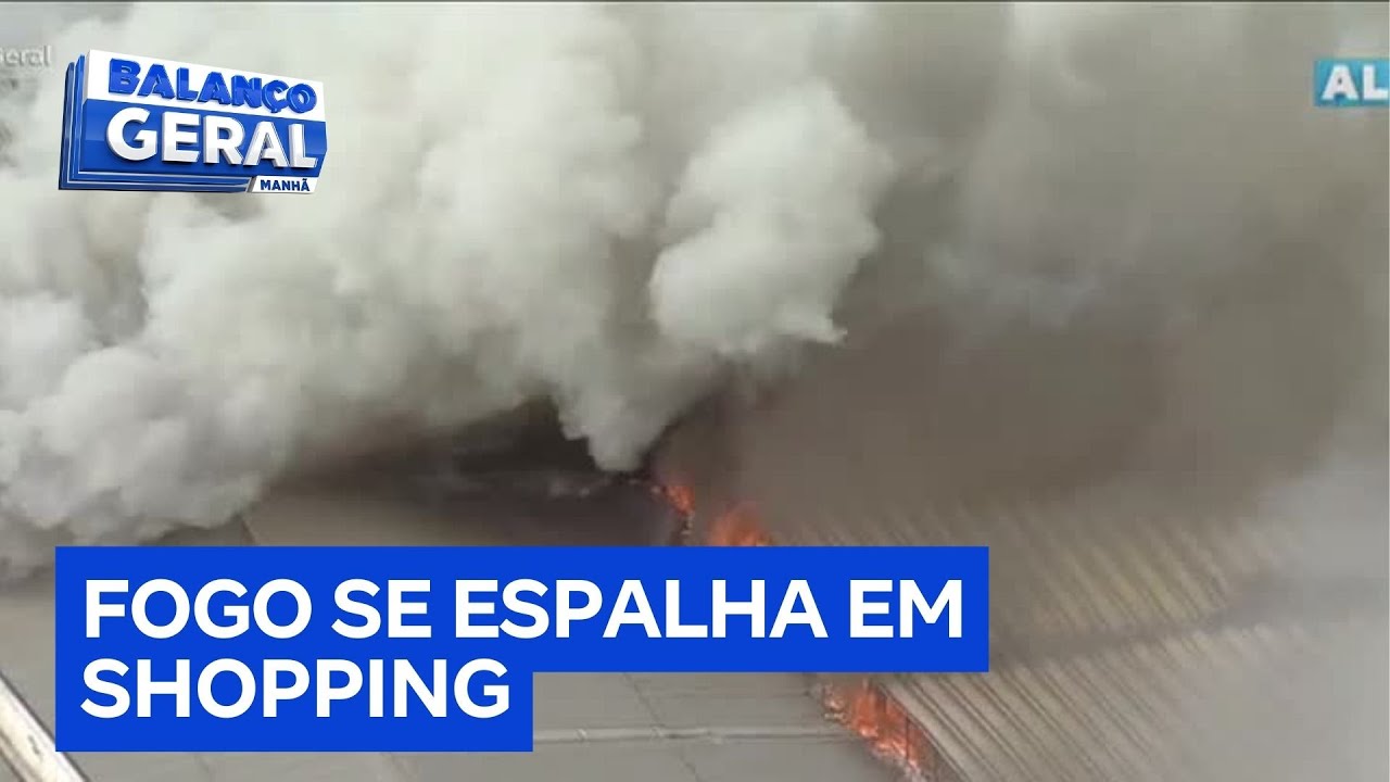 Incêndio se espalha por shopping na região do Brás, em São Paulo