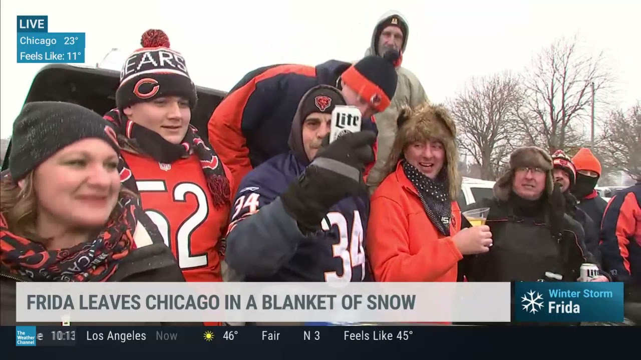 Mike Seidel TWC Chicago Snow, Cold & Bears Tailgate 1-2-2022