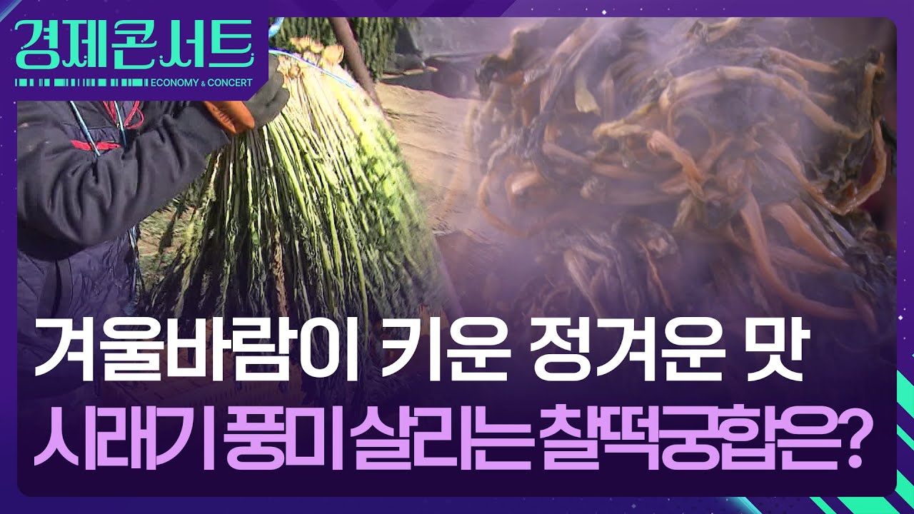 얼었다~ 녹았다~ 혹독한 얼음 바람 속에서 숙성된 맛 ‘무청 시래기’ [경제콘서트] / KBS  2026.01.22.