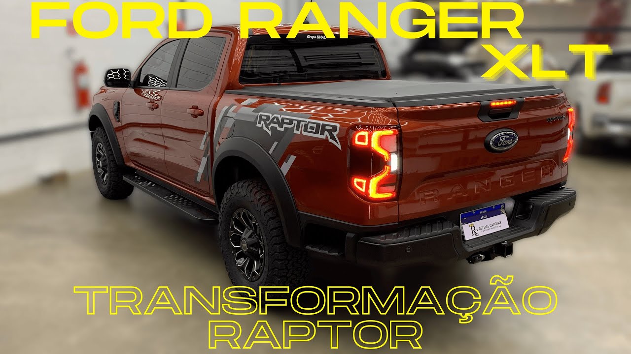 FORD RANGER XLT Instalamos o Kit RAPTOR, Lanternas de Led e Transformamos Ela em Uma Nova Picape