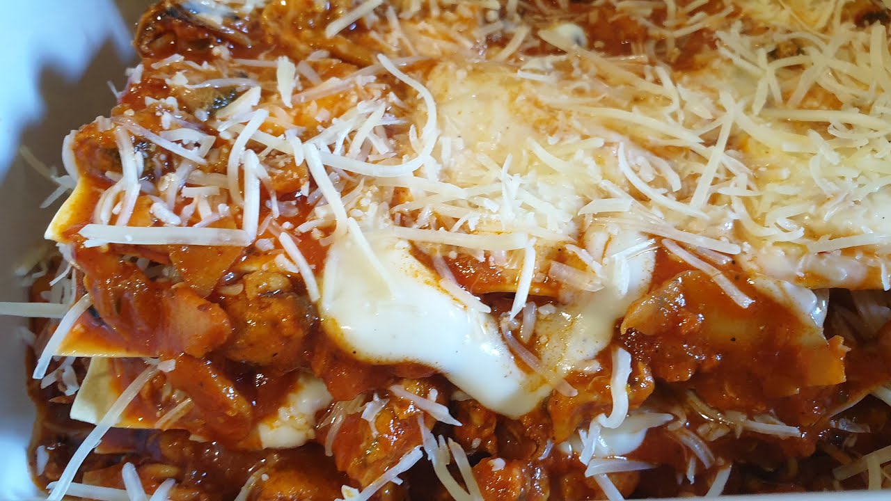 لازانيا بغلال البحر lasagnes aux fruits de mer