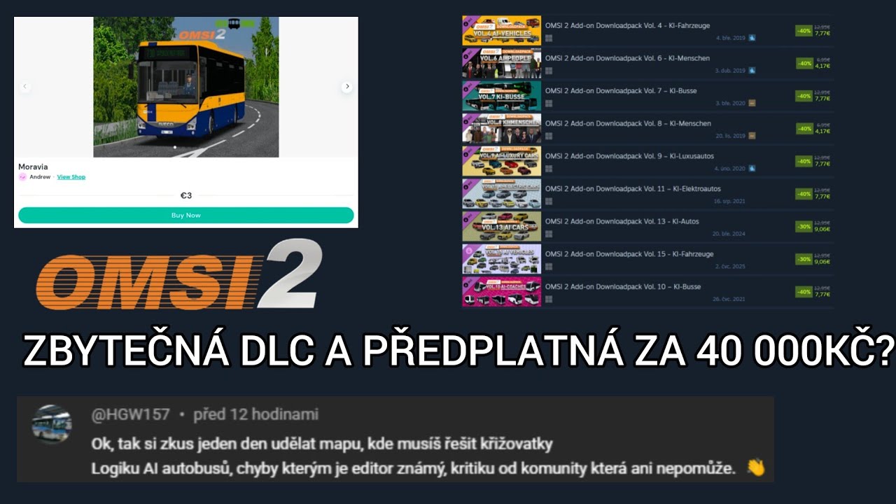 PŘEDPLATNÁ DO OMSI 2 JSOU ZLO!