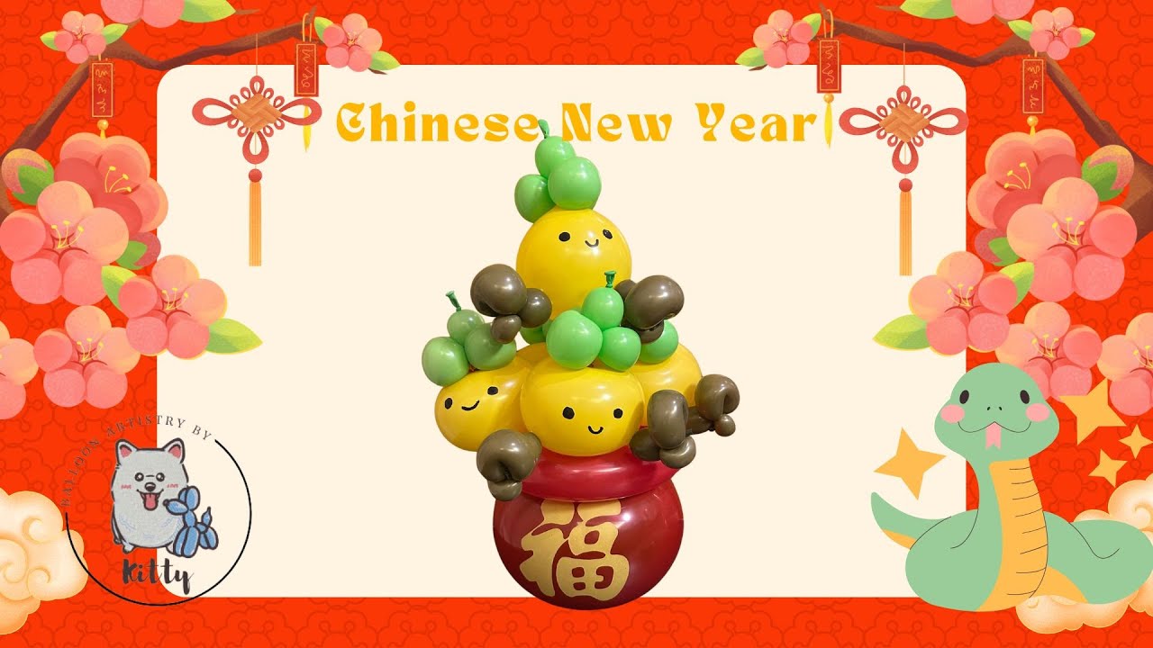 Twist and Chat 扭扭氣球聊聊天 農曆新年氣球桔仔 BalloonTangerine