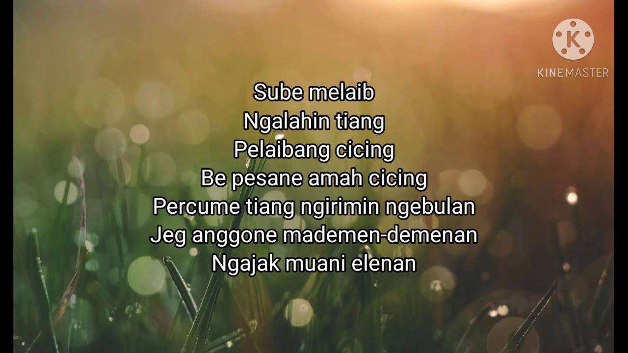 lirik lagu pesan amah cicing