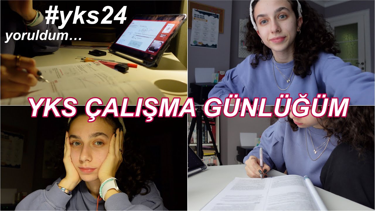 YKS ÇALIŞMA GÜNLÜĞÜM | okuldan sonra nasıl çalışıyorum🫶🏻 #yks2024