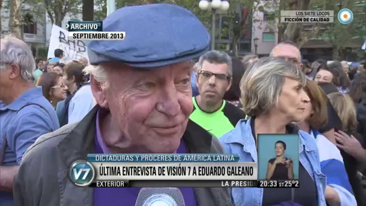 Visión 7 - Última entrevista de Visión 7 a Eduardo Galeano