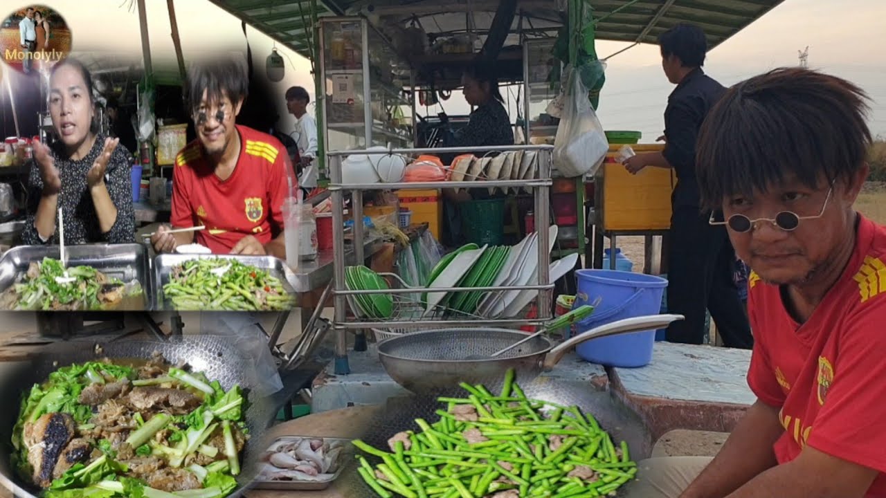 VLOG  1630. សម្លត្រីចៀនជាមួយស្ពៃក្រញ៉ាញ់ ឆាសាច់គោជាមួយសណ្តែកគួរ។