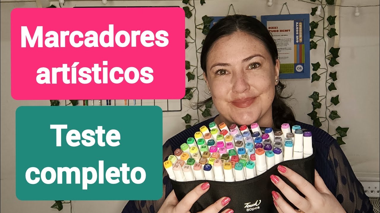 Teste das 80 cores de marcadores artísticos da marca Touch Morky!
