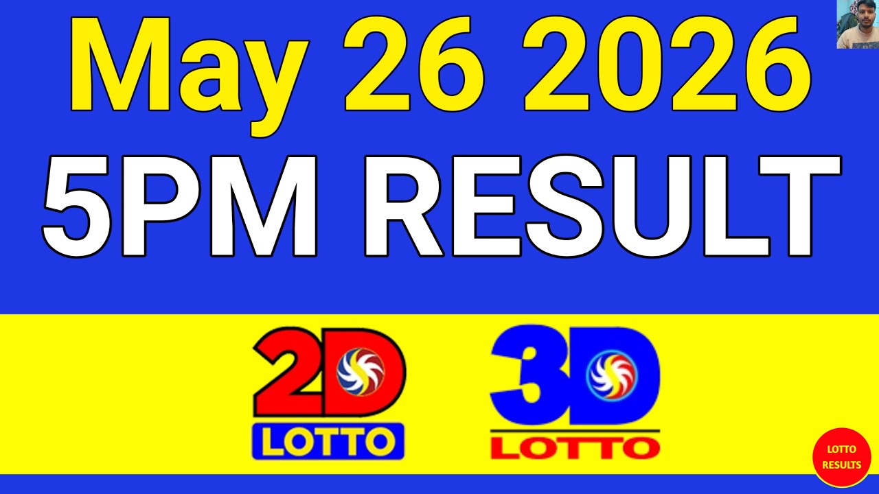 5PM Lotto Result Today May 26 2025 | Swertres EZ2 #3Dlotto