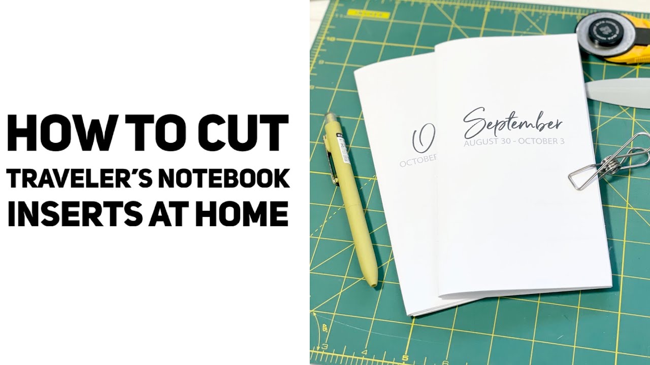 How To Cut Traveler’s Notebook Inserts at Home