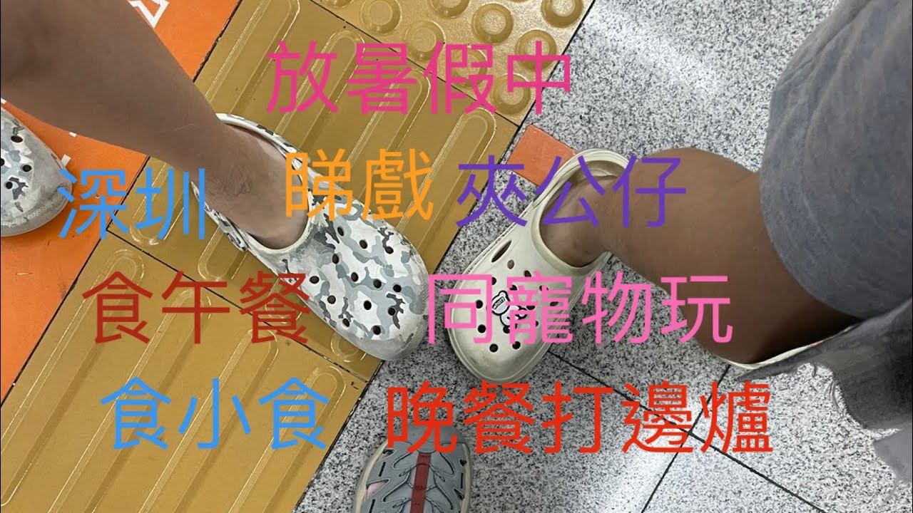 放暑假中｜深圳｜睇戲｜夾公仔｜食午餐｜同寵物玩｜食小食｜晚餐打邊爐￼
