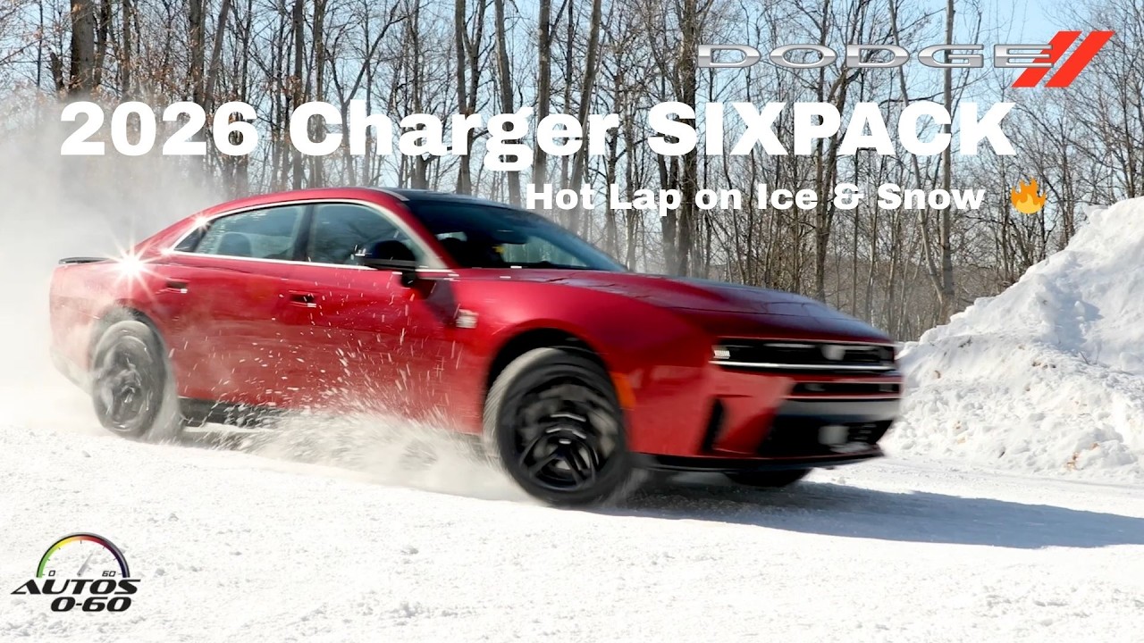Dodge Charger SIXPACK 2026: быстрый круг по льду и снегу | Зимние тесты автошколы Team O’Nil