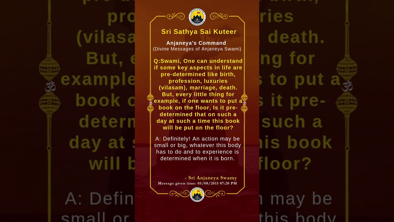 Anjaneya's Command (Divine Messages of Anjaneya Swami)