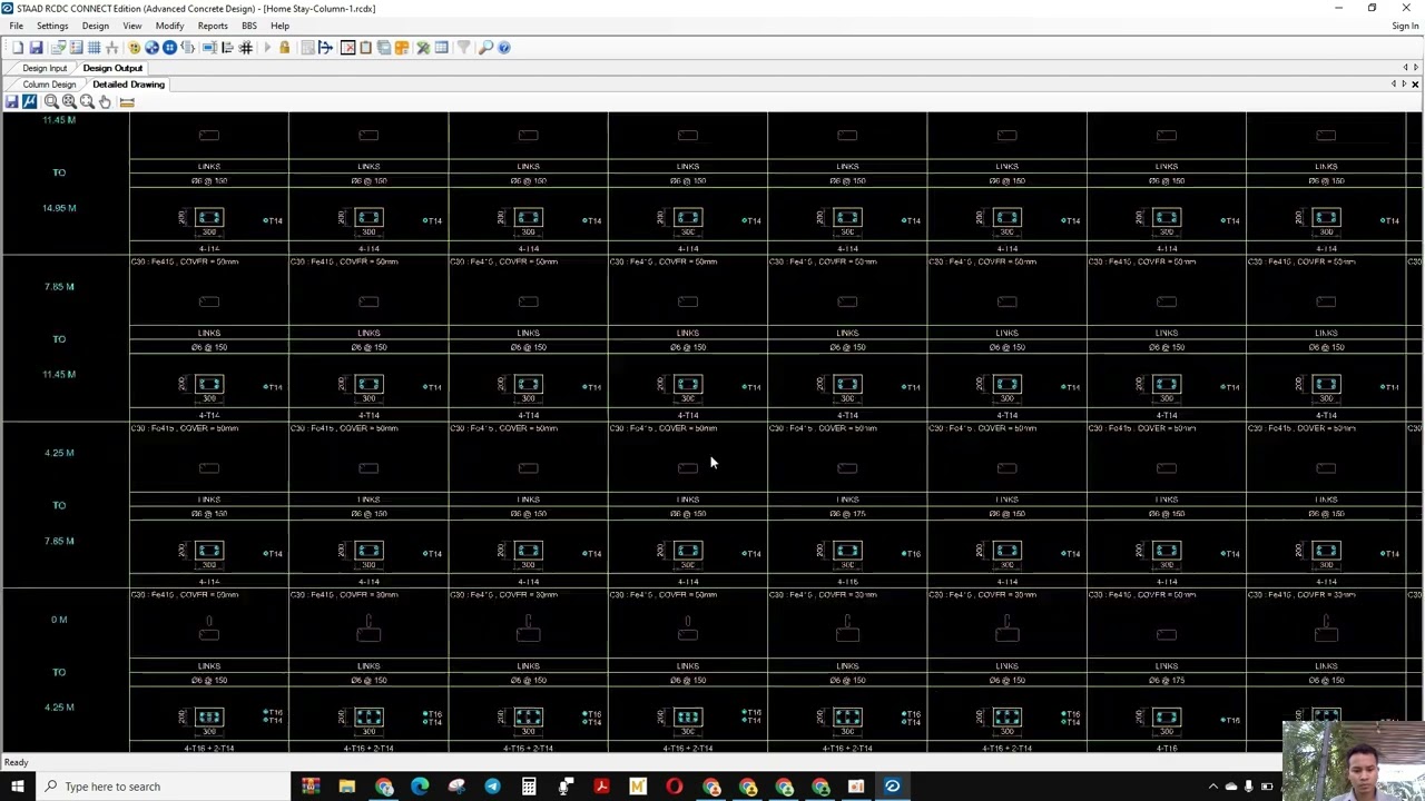 Column Design in  Staad Pro Connect Edition