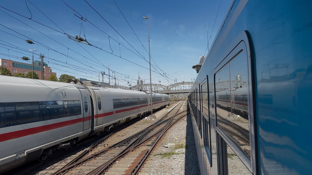 11 Minuten Mitfahrt im ALEX RE25 von M-Hbf bis M-Feldmoching [4K] 🛤️🚅🩵🩶 | 18.07.25 