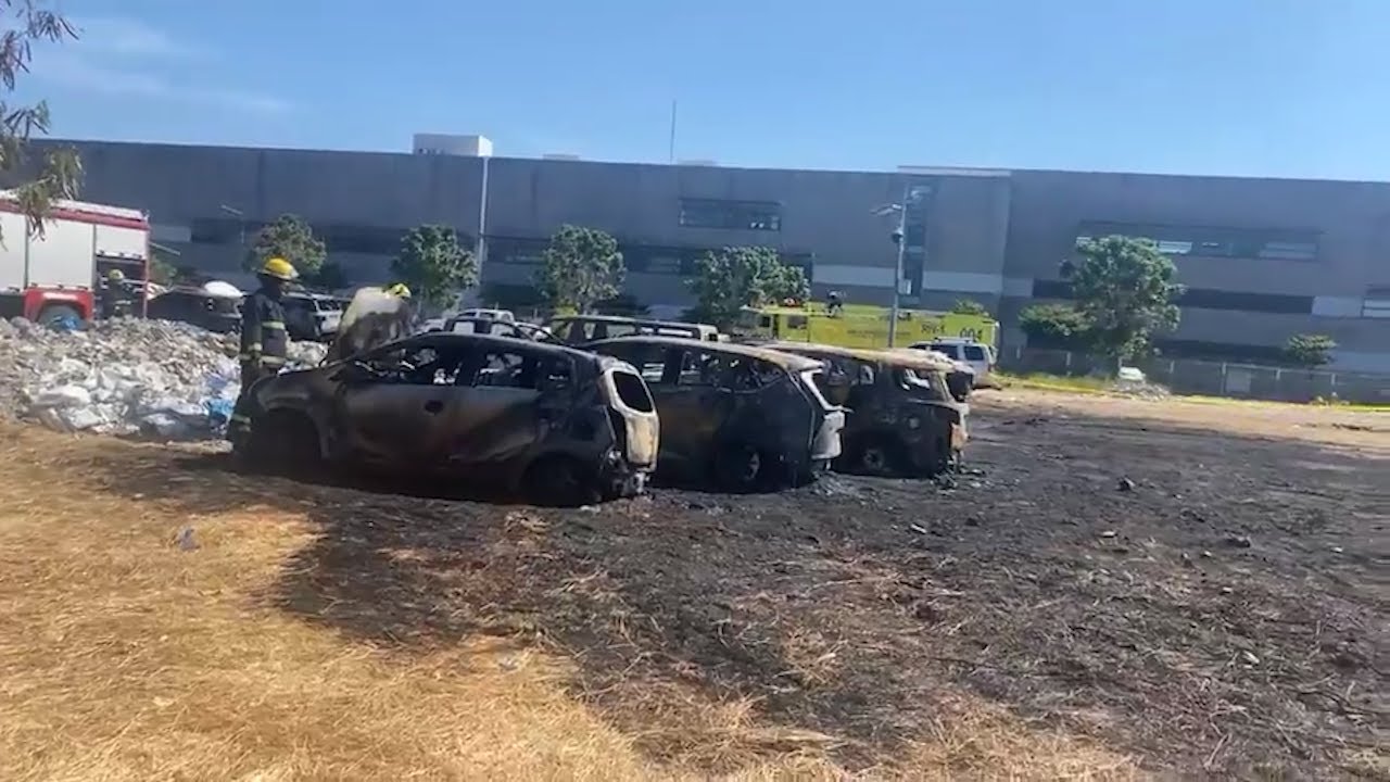 Sunog sa parking lot extension ng Ninoy Aquino International Airport #NAIA Terminal 3, April 22.