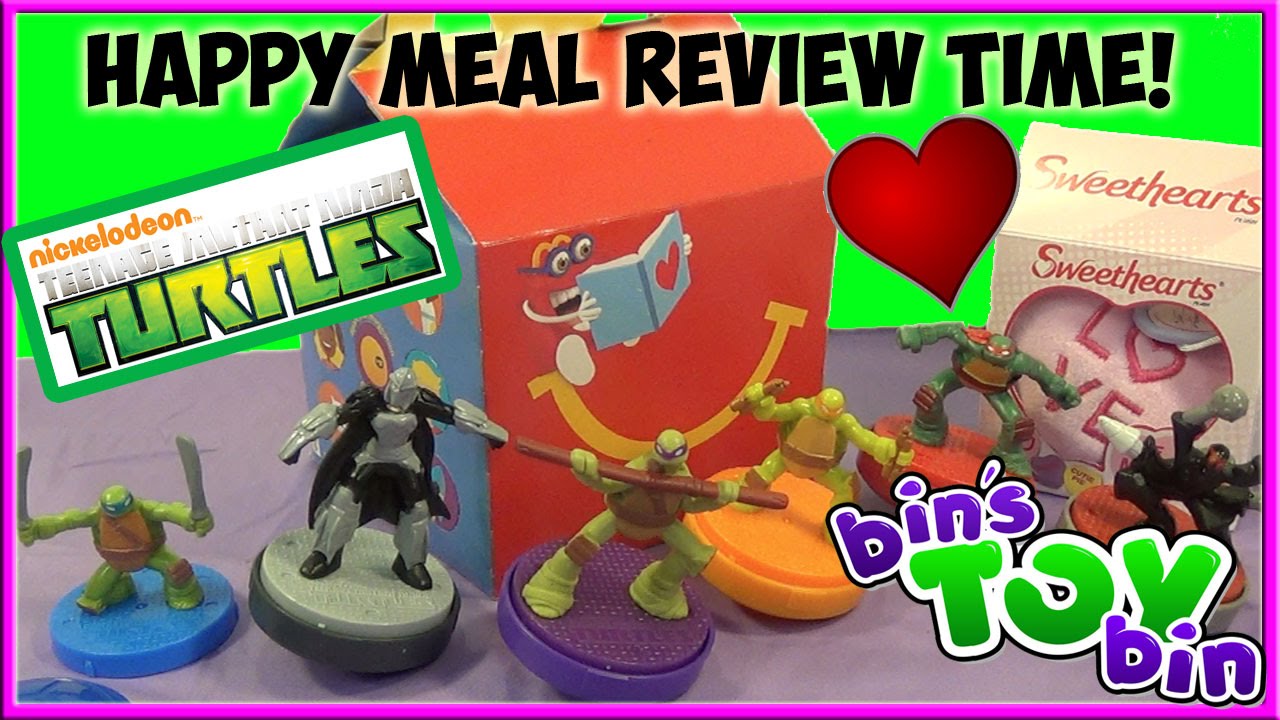 TMNT & Sweethearts (2015) Happy Meal Review Time + SHOUT OUTS! by Bin's Toy Bin