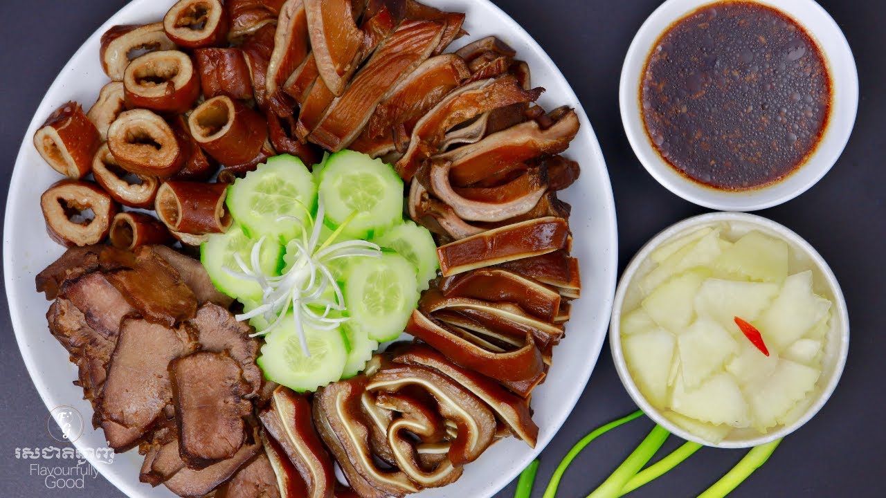 Phak Lov ផាក ឡូវ | Homemade Braised Pork Organs | Flavourfully Good រសជាតិឆ្ងាញ់