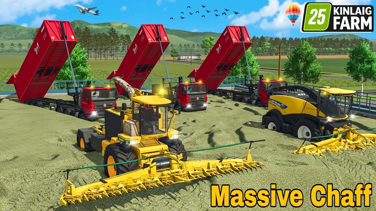 5 MILLION LITER CHAFF Filling THE BIGGEST BUNKER | ANIMAL EMPIRE | Farming Simulator 25