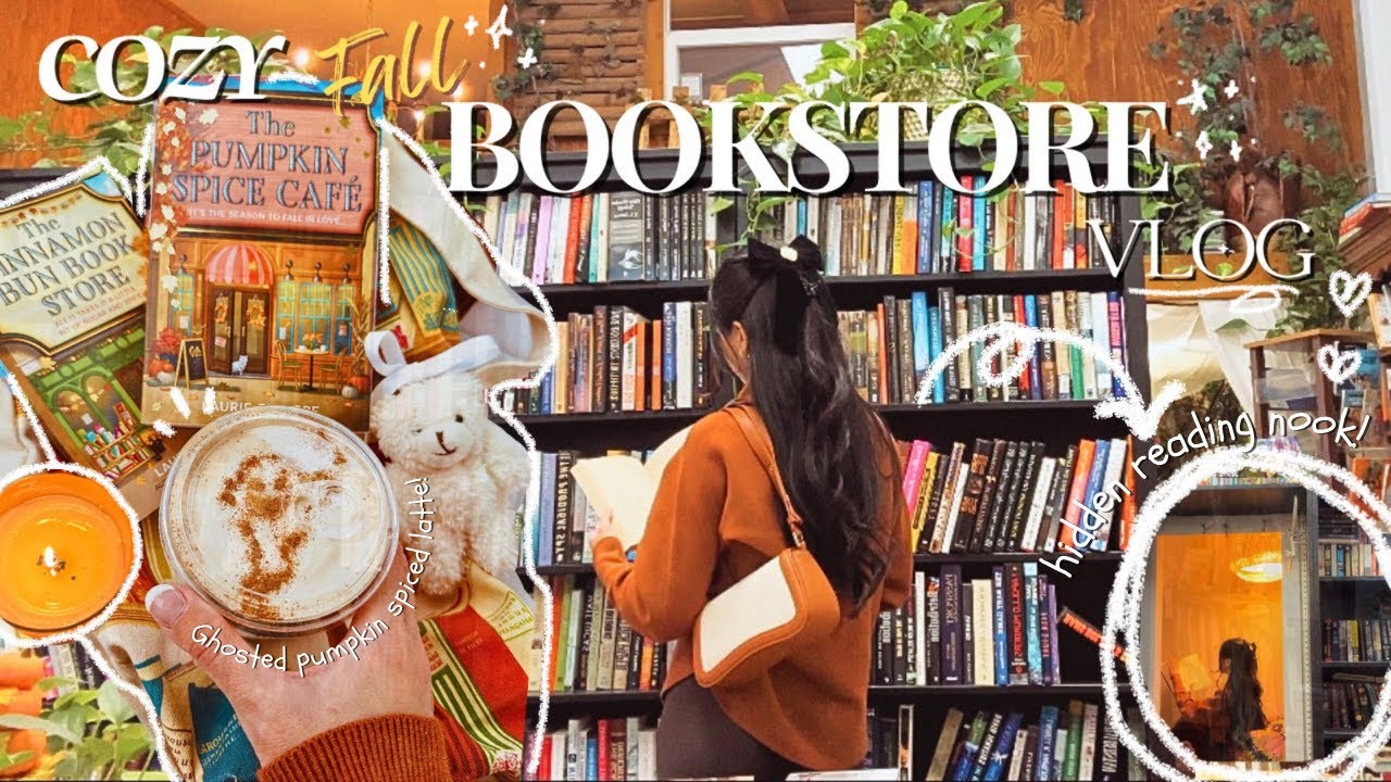 Видеоблог уютного осеннего книжного магазина 🍄🍂: новые осенние книги, Barnes & Noble, тыквенный л...