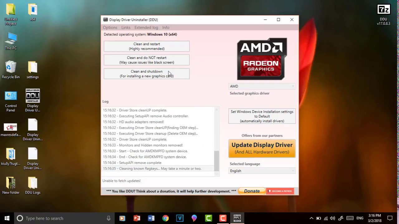 How to Uninstall AMd GRaphics Driver (2018)
