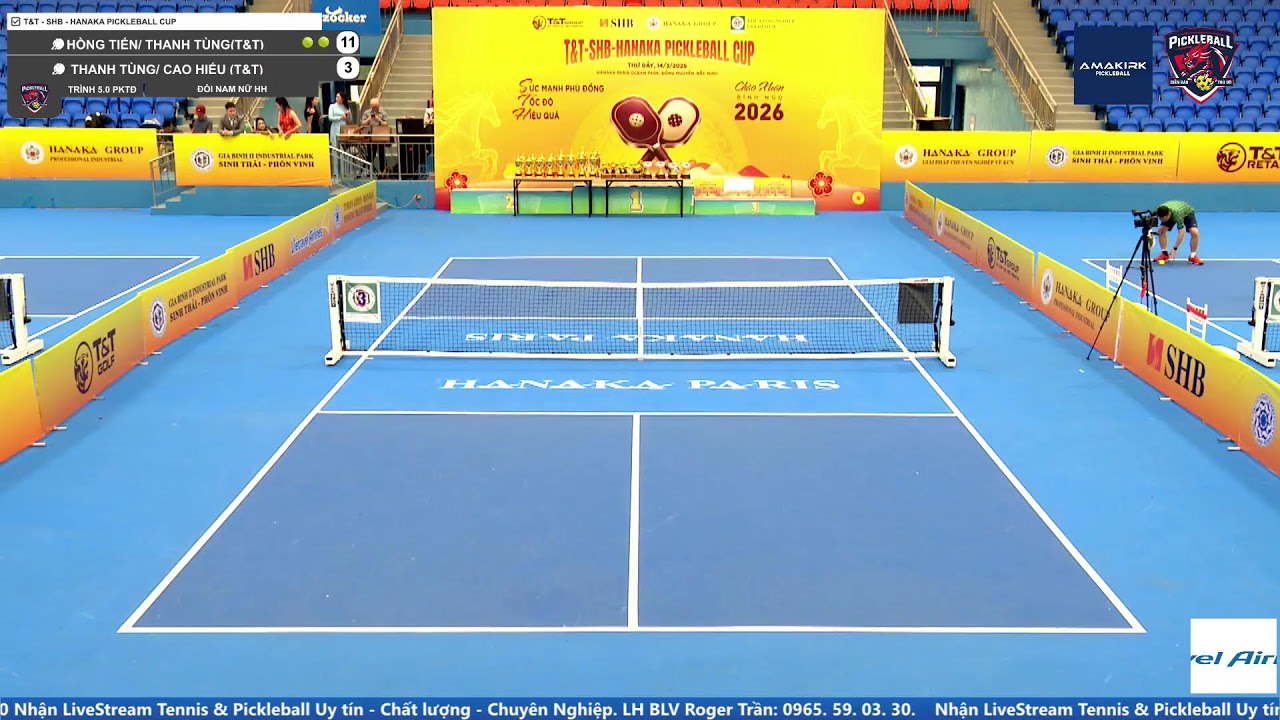 🎤BLV. ROGER TRẦN - 0965.59.03.30🔴📽️🔴 TRỰC TIẾP: VÒNG BẢNG✅ T&T - SHB - HANAKA PICKLEBALL CUP