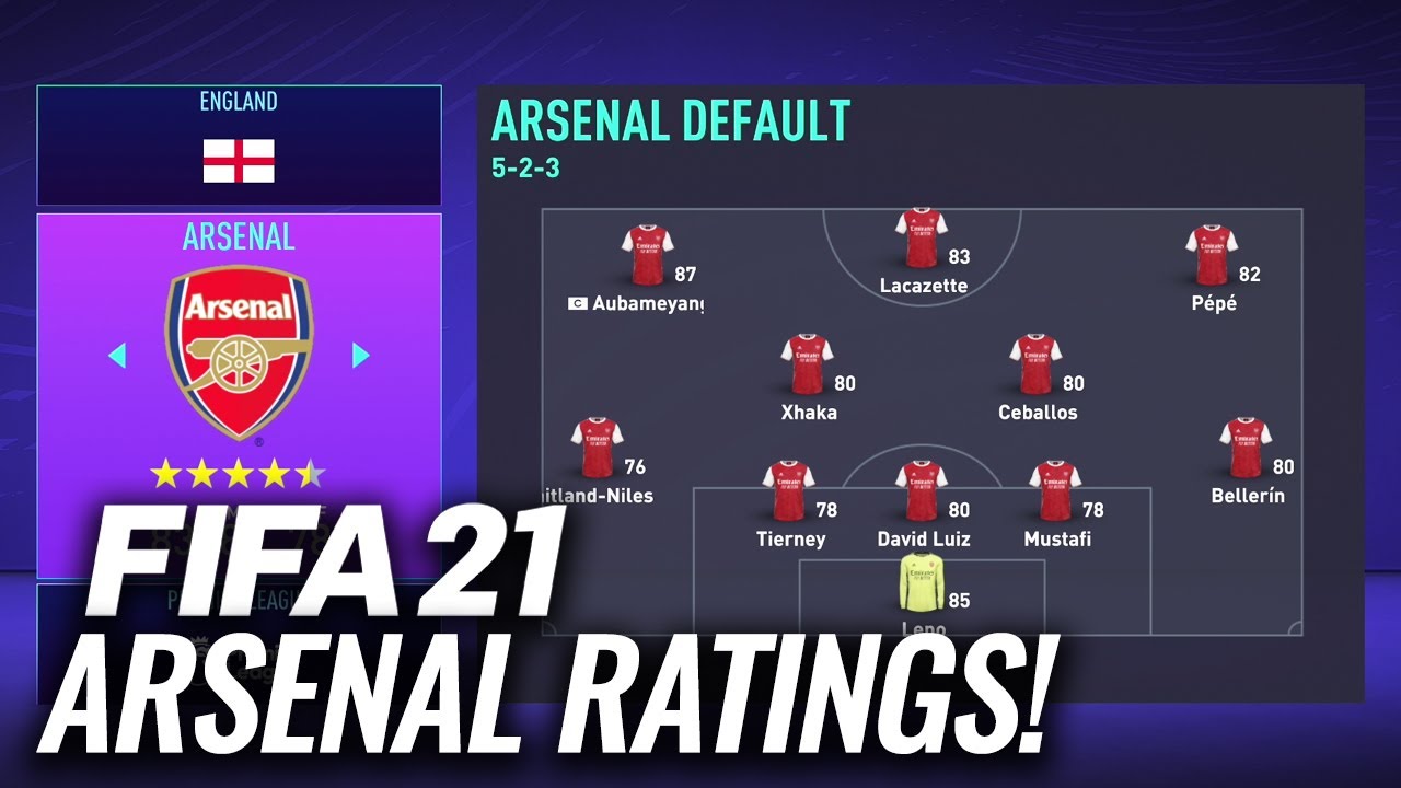 OFFICIAL ARSENAL RATINGS IN FIFA 21! | HUGE DOWNGRADES!