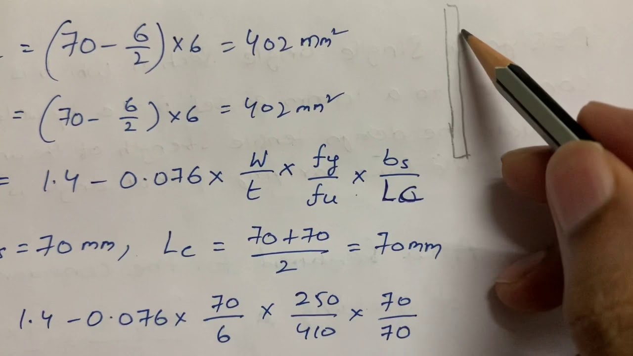 Design of tension member which is connected to gusset plate# Single equal angle by using weld