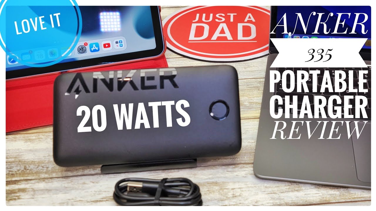 Review Anker 335 Power Bank 20W Portable Battery Charger USB-C Fast Charging iPhone  12,13,14