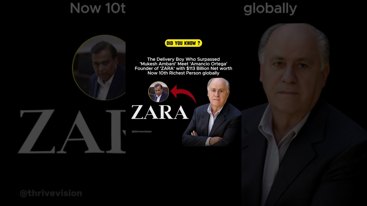 From Delivery Boy to Billionaire: Amancio Ortega ! #shorts #success #motivation #business #startup