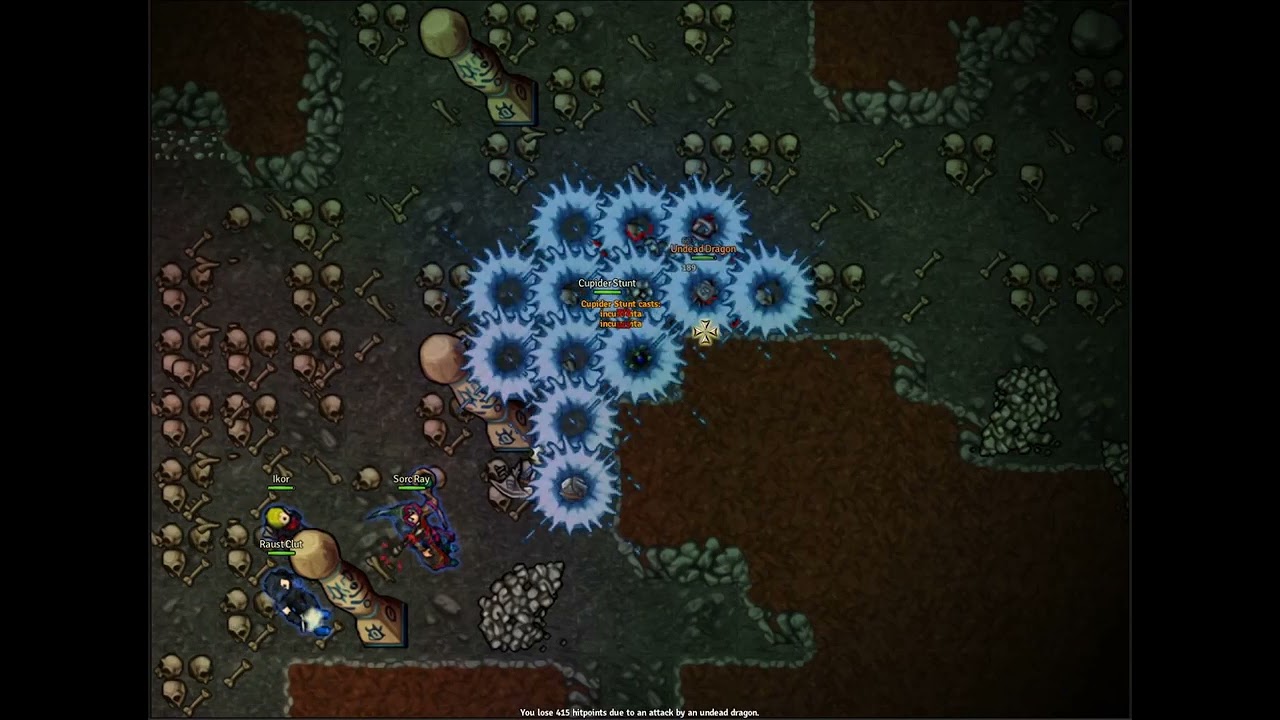 Medivia.Online - Undead Dragon - Cupider Stunt