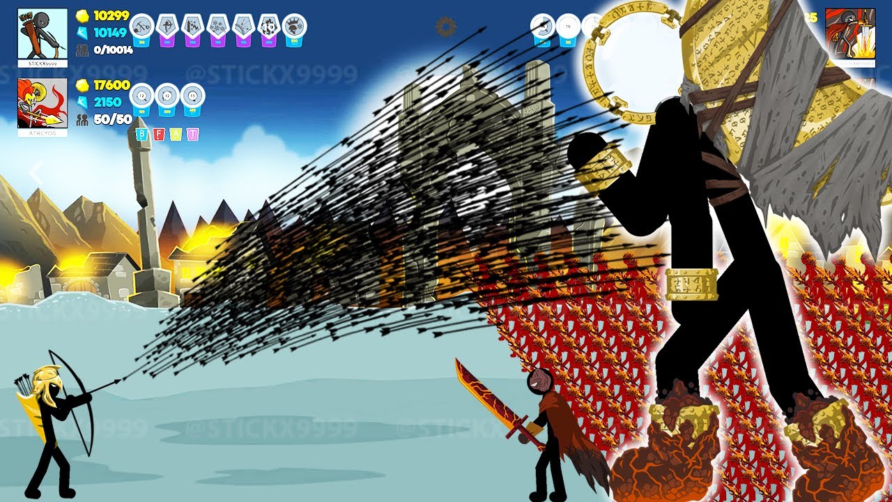 Golden Archidon Wrath 1 Billion Arrows vs Final Boss Lunarclops⚔️ STICK WAR SAGA HACK 💥 Stickx9999