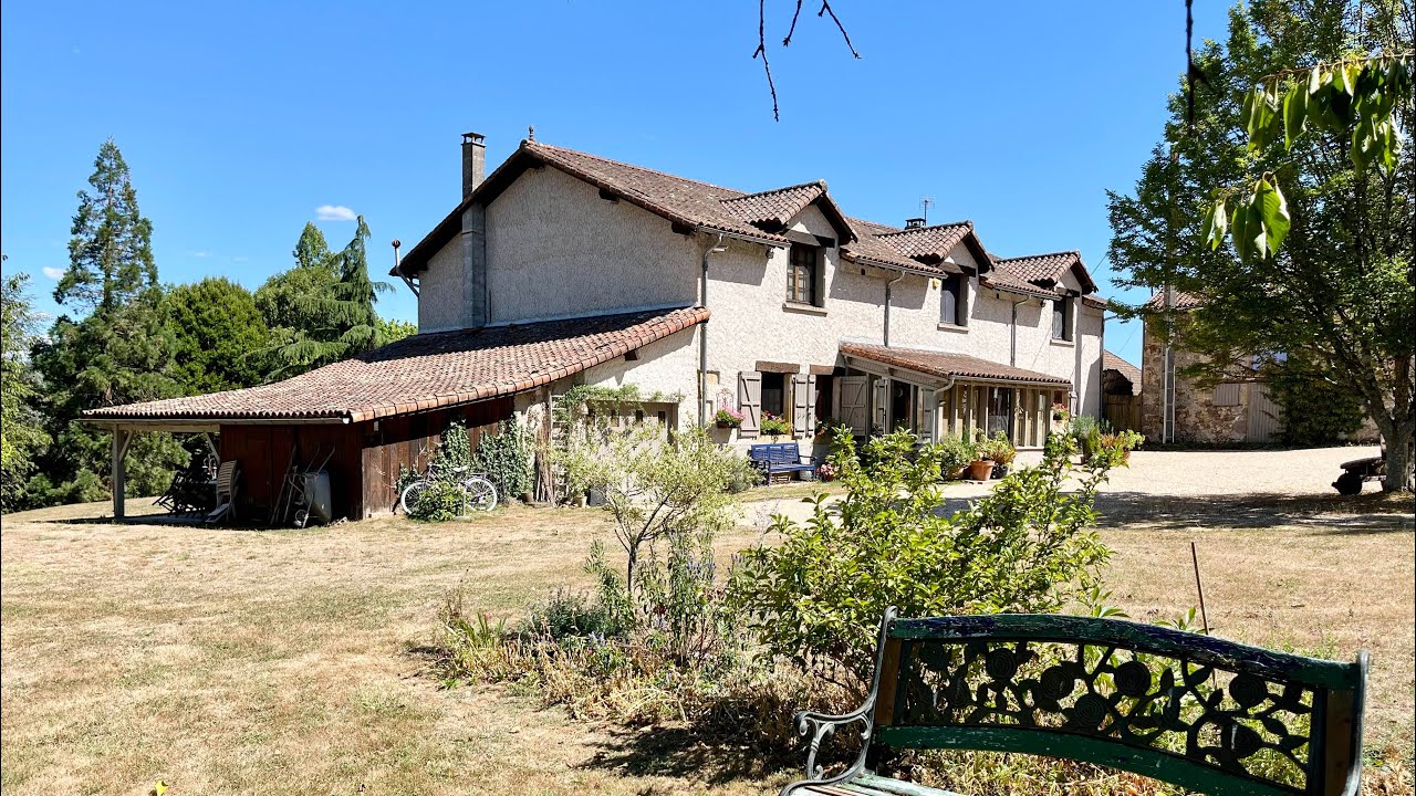 French country house with pool,