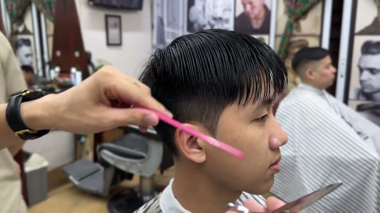 Cách cắt kiểu tóc ivy league nhanh gọn lẹ #tườngbarber  #hoccattoc #tuongbarbertraining #tocnamdep 