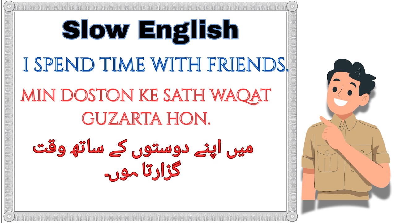 Learn English Slowly | English Sentences with Urdu Translation | For Beginners