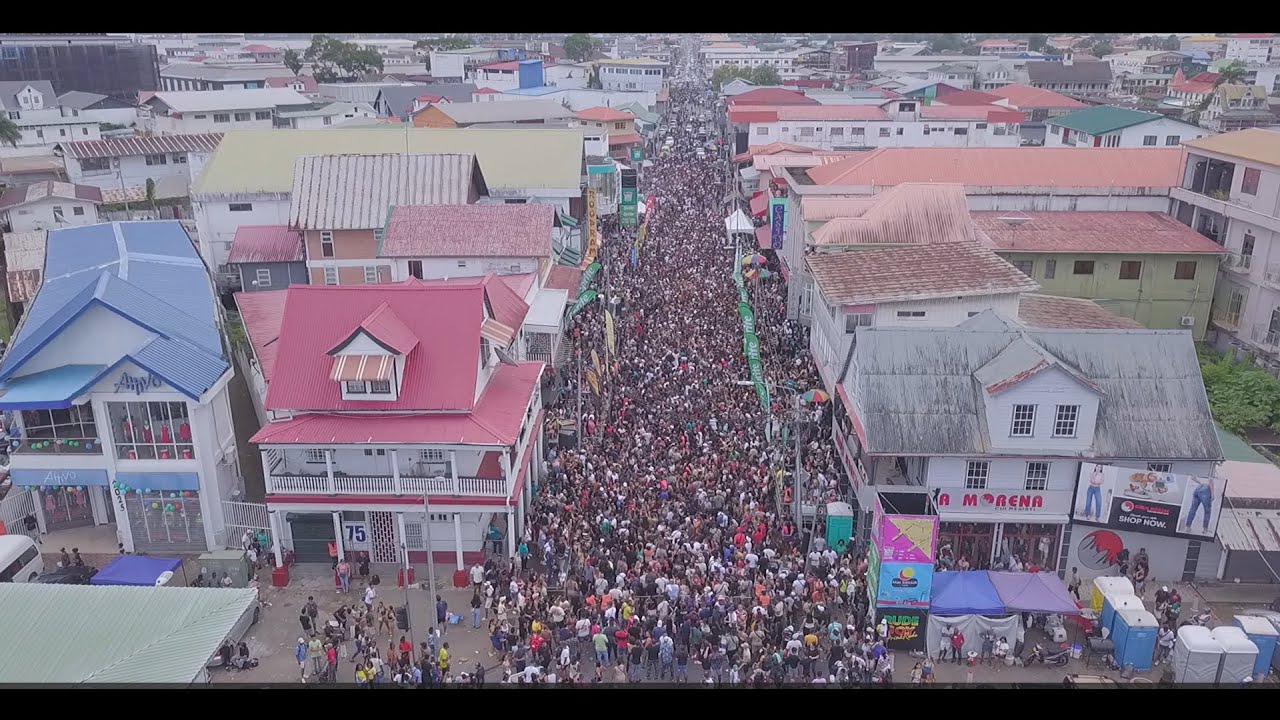 Drone Video: Paramaribo Centrum Oud Jaar 2024