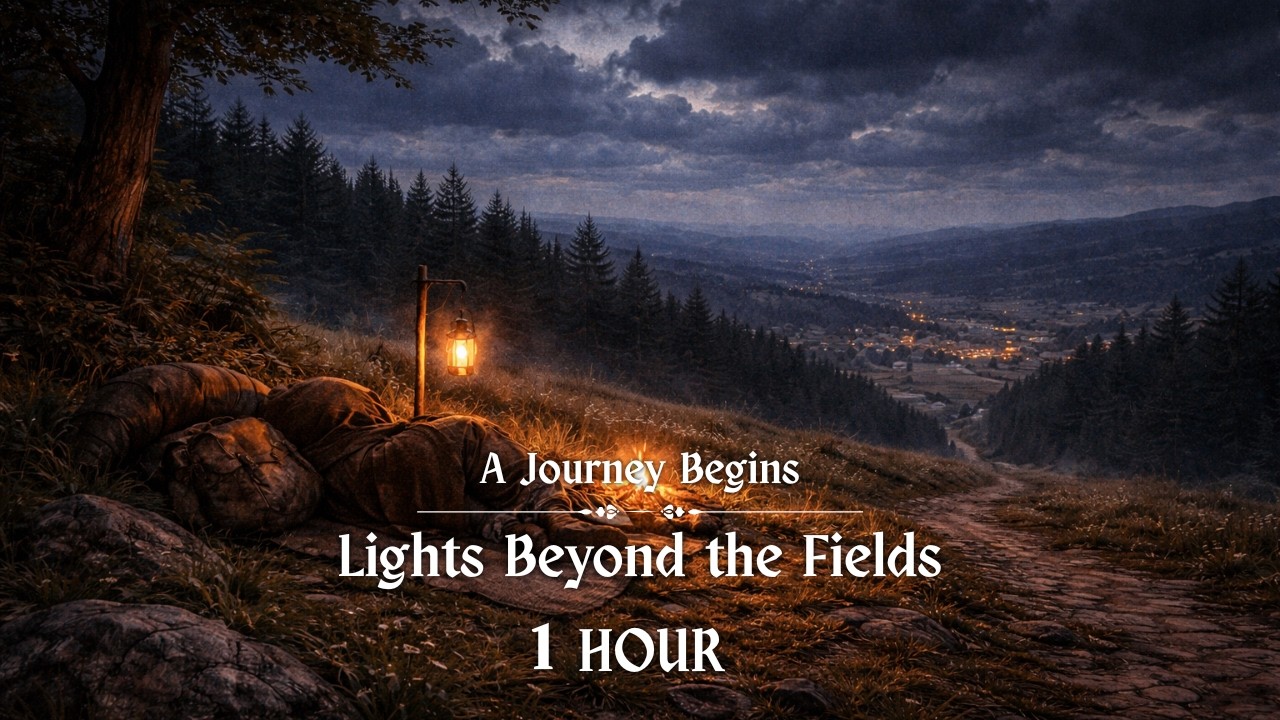 1 Hour | Lights Beyond the Fields | Hopeful Fantasy Music | A Journey Begins #9