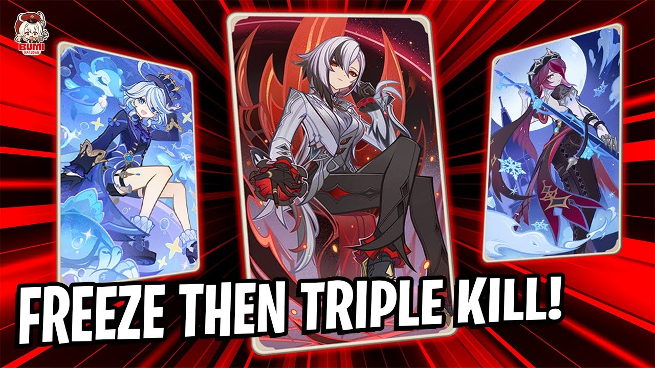 SATISFYING! Arlecchino Deals HUGE DMG by Freeze Then Crits | Genshin TCG
