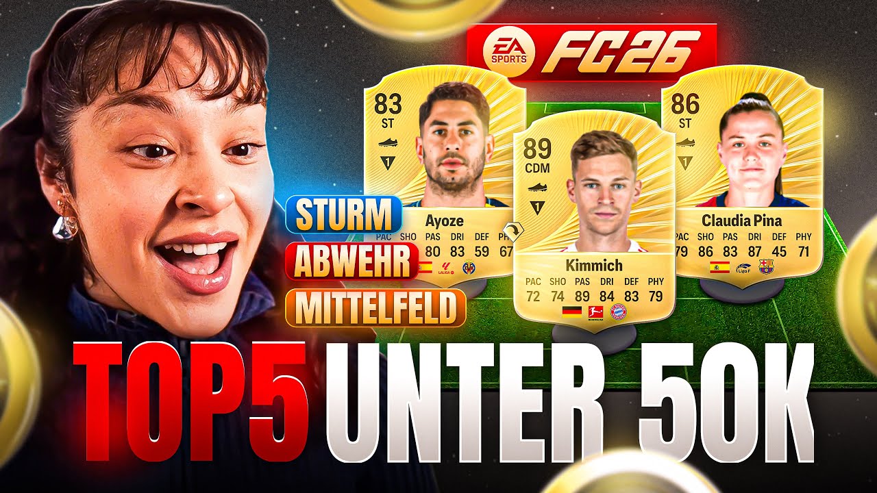 TOP 5 Spieler auf jeder POSITION unter 50k in FC 26🚨