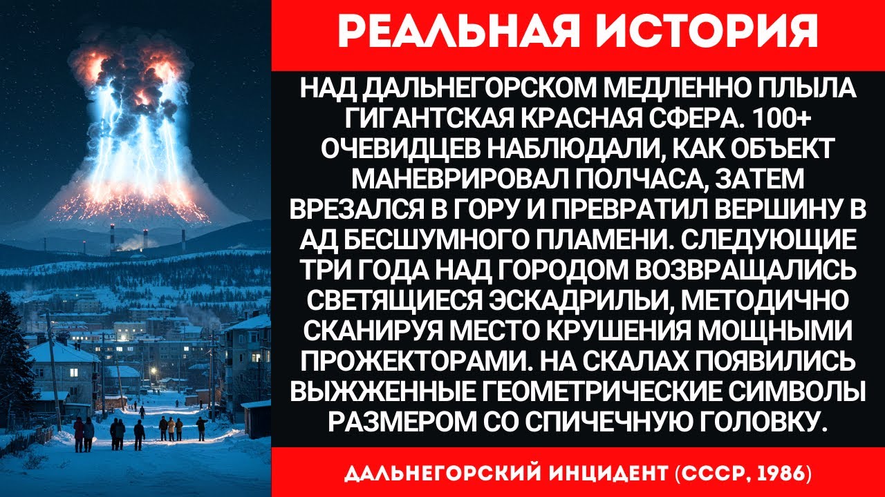 ДАЛЬНЕГОРСК 1986: НЛО УПАЛО В СССР | РЕАЛЬНЫЕ КАДРЫ И ДОКАЗАТЕЛЬСТВА | ВЫСОТА 611