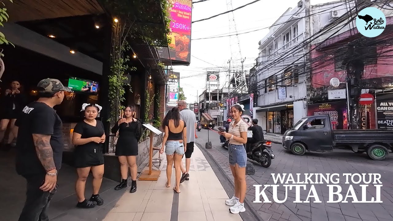 Strolling Around Kuta Legian Bali Streets | Beachwalk Mall, Poppies Lane, Kuta Beach Bali Today 2025