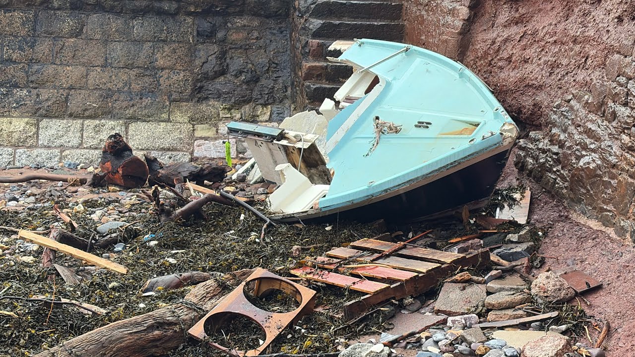 The aftermath of storm Ingrid & Chandra in Dawlish, plus a railway visitor 