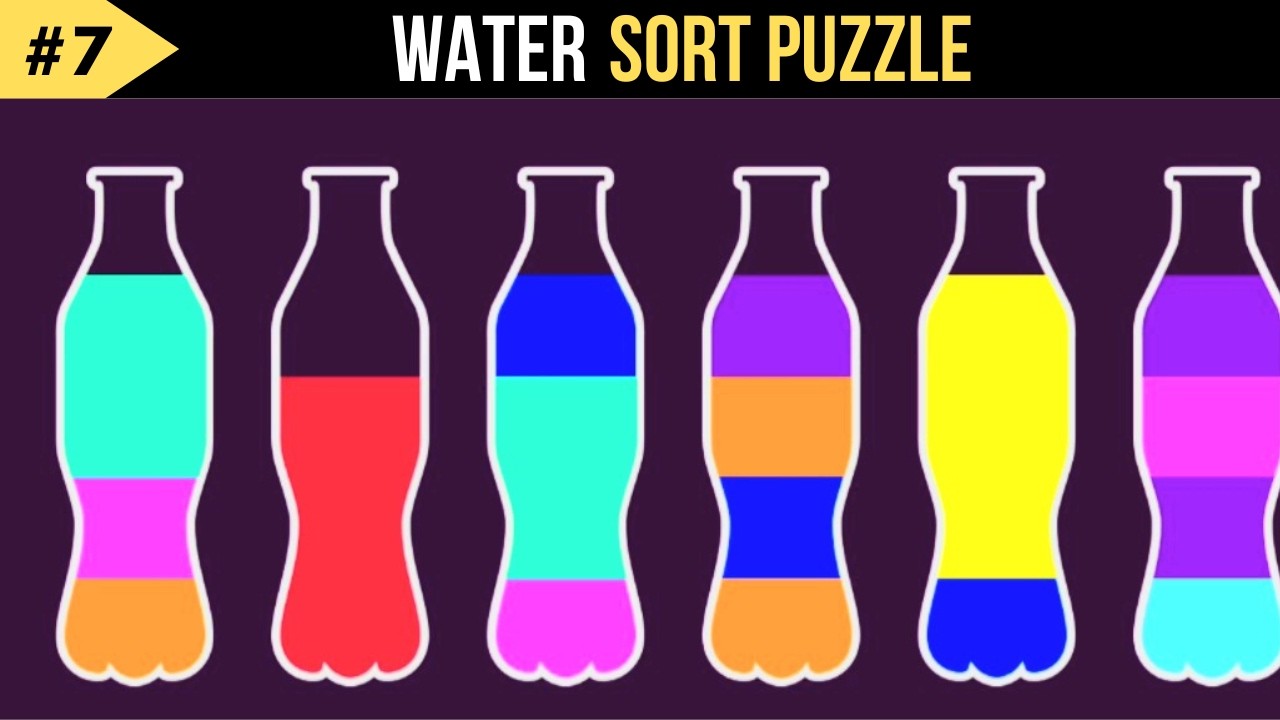 Water color sorting game - color sorting videos - satisfying asmr videos